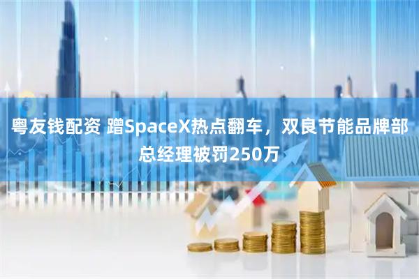 粤友钱配资 蹭SpaceX热点翻车，双良节能品牌部总经理被罚250万